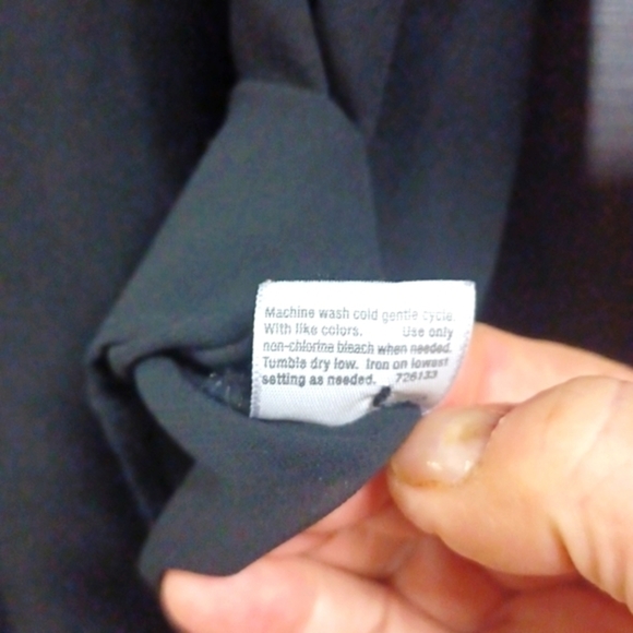 🙋A.N.A. sheer black blouse, button down front design S XL good condition - Picture 4 of 10